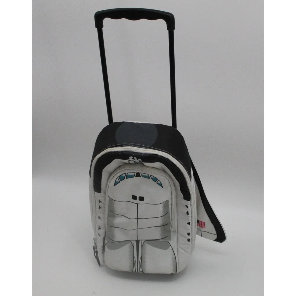Buzz Aldrin Authentic NASA Space Shuttle Kids Rolling Suitcase White Black F277